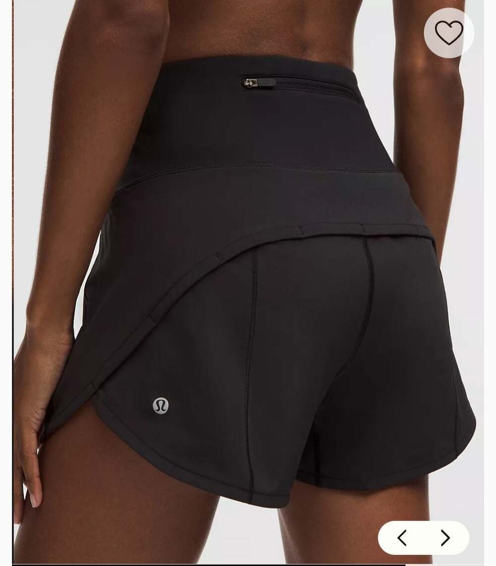 Lululemon Speed Up HR Short 4" *Lined Black Size 16 *SOLD OUT